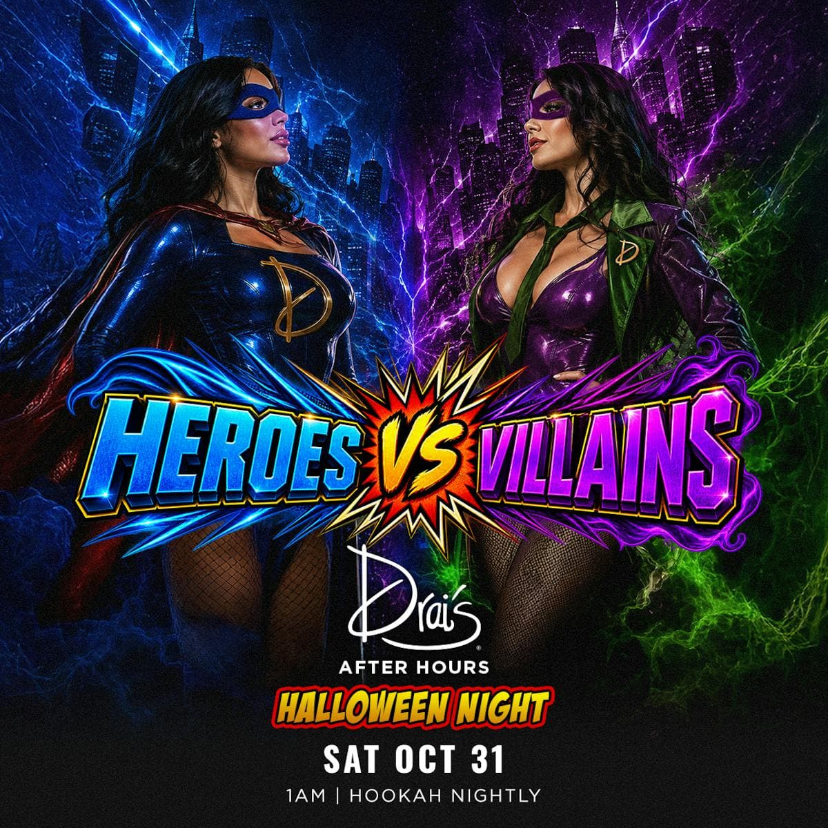 Halloween Night - House • Hip-Hop flyer