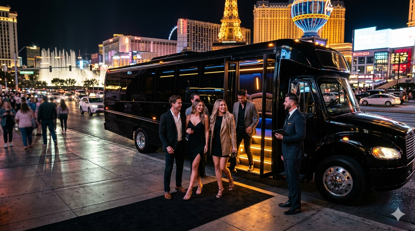 Las Vegas party bus luxury transportation